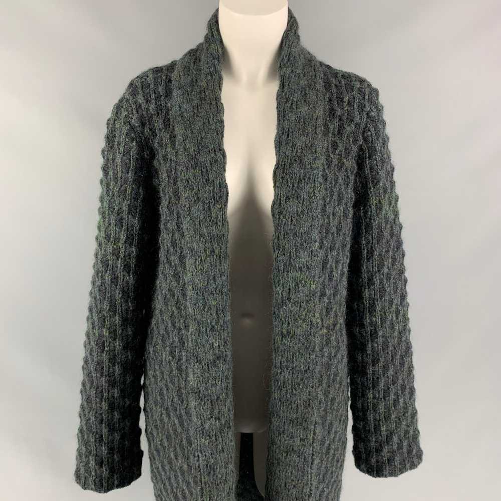 Missoni Charcoal & Green Knitted Wool / Mohair Op… - image 2