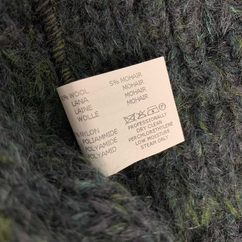 Missoni Charcoal & Green Knitted Wool / Mohair Op… - image 5