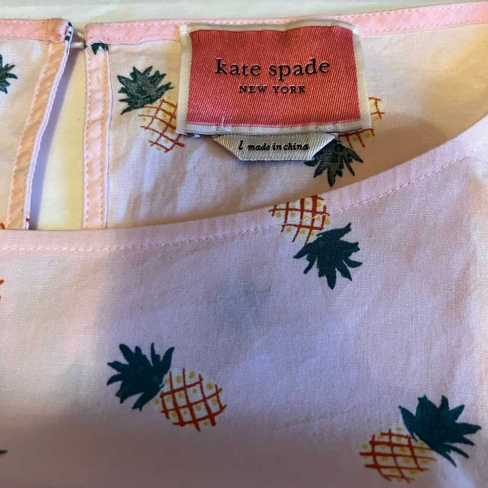 NWOT kate spade size L pineapple blaire dress - image 10