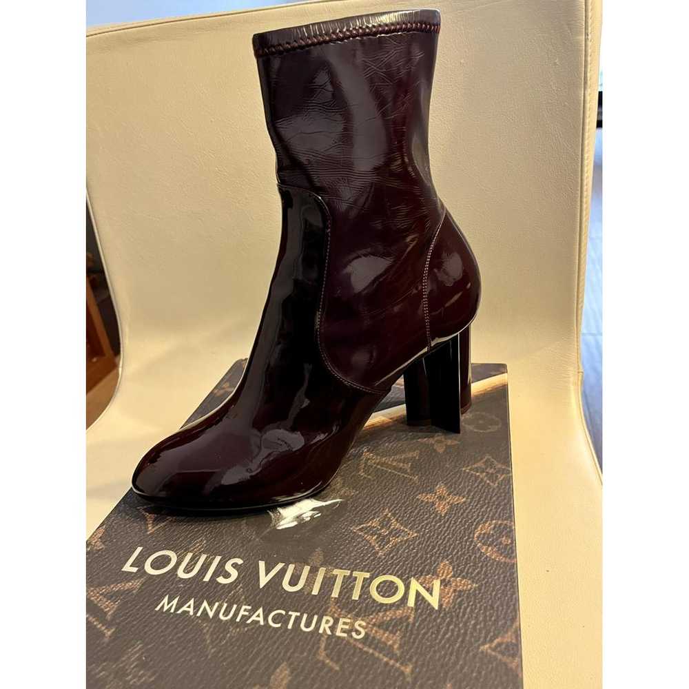 Louis Vuitton Silhouette patent leather ankle boo… - image 3