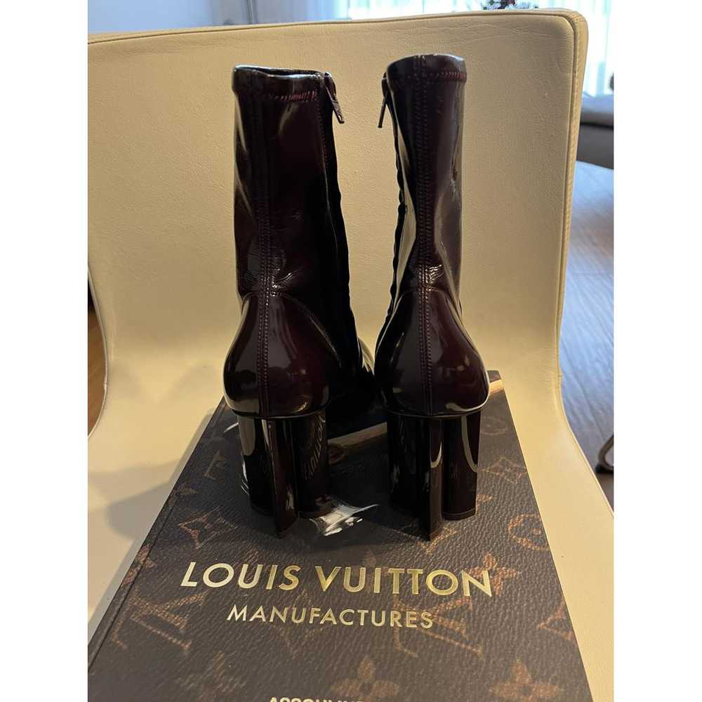 Louis Vuitton Silhouette patent leather ankle boo… - image 4