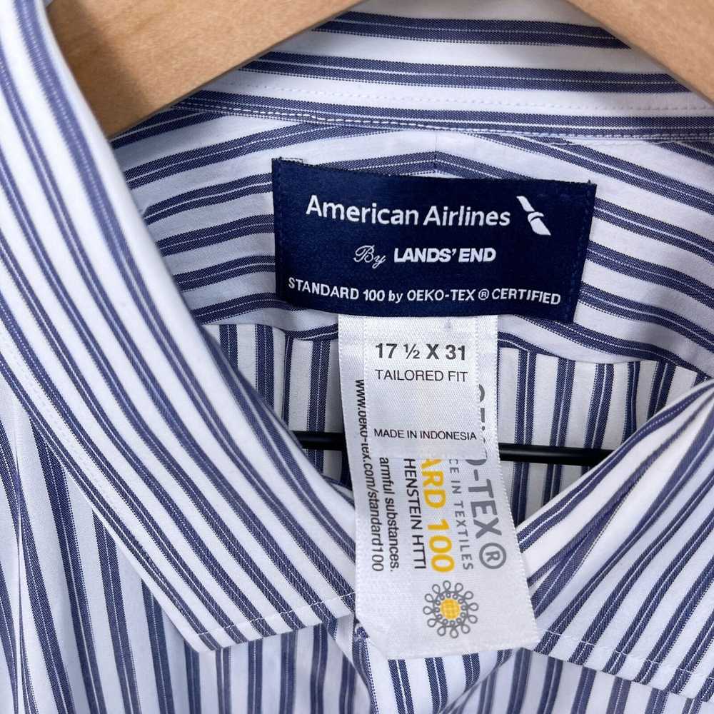 Other American Airlines Lands End Shirt Blue Whit… - image 6