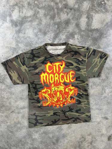 Streetwear City Morgue Camo Logo As Good As Dead T