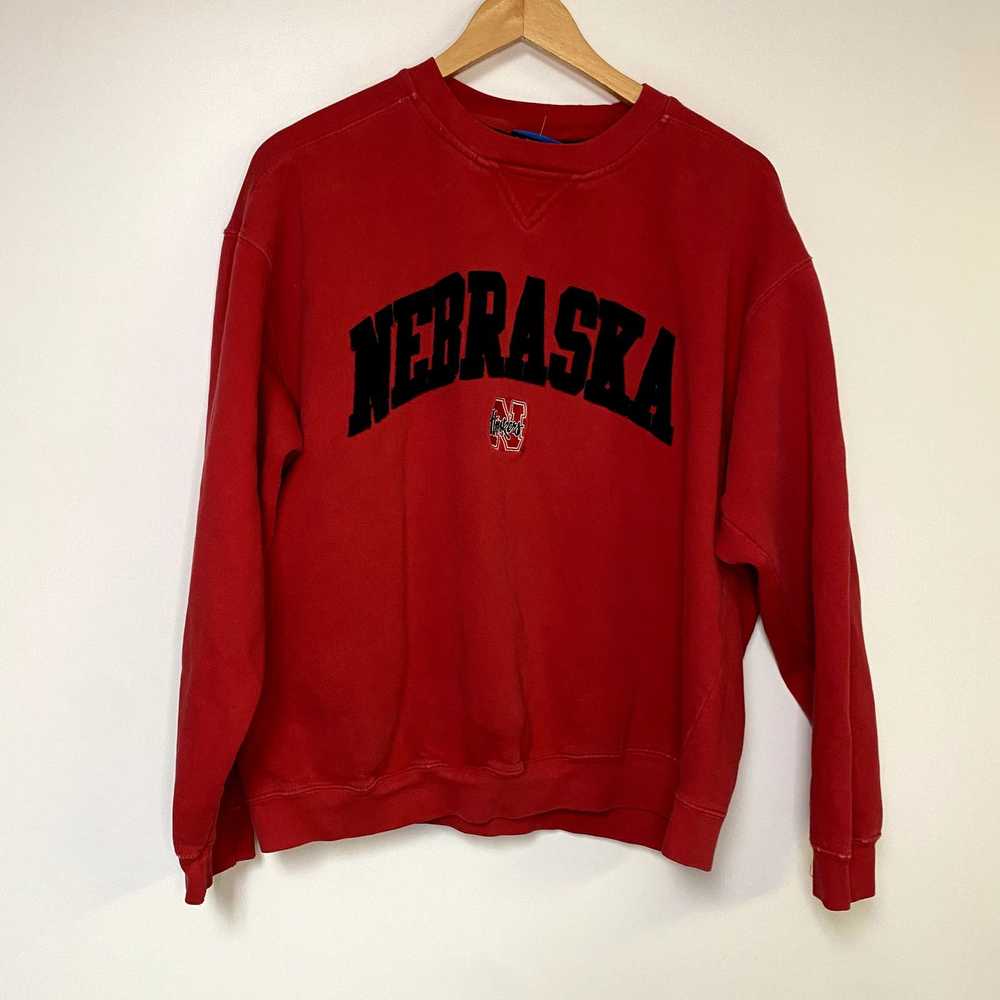 Vintage 2000s Vintage Nebraska Sweatshirt Y2K Hus… - image 1