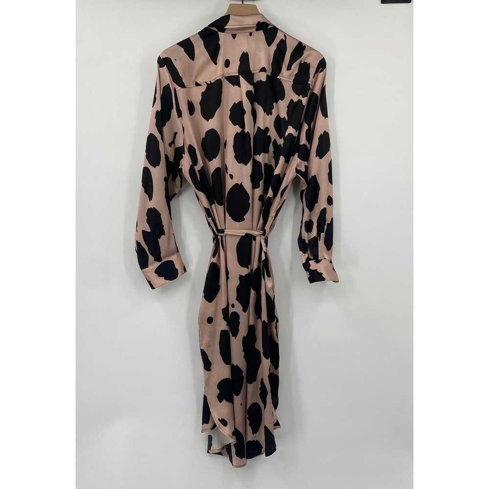 Megan Renee Organic Silk Shirt Dress Leopard Anim… - image 4