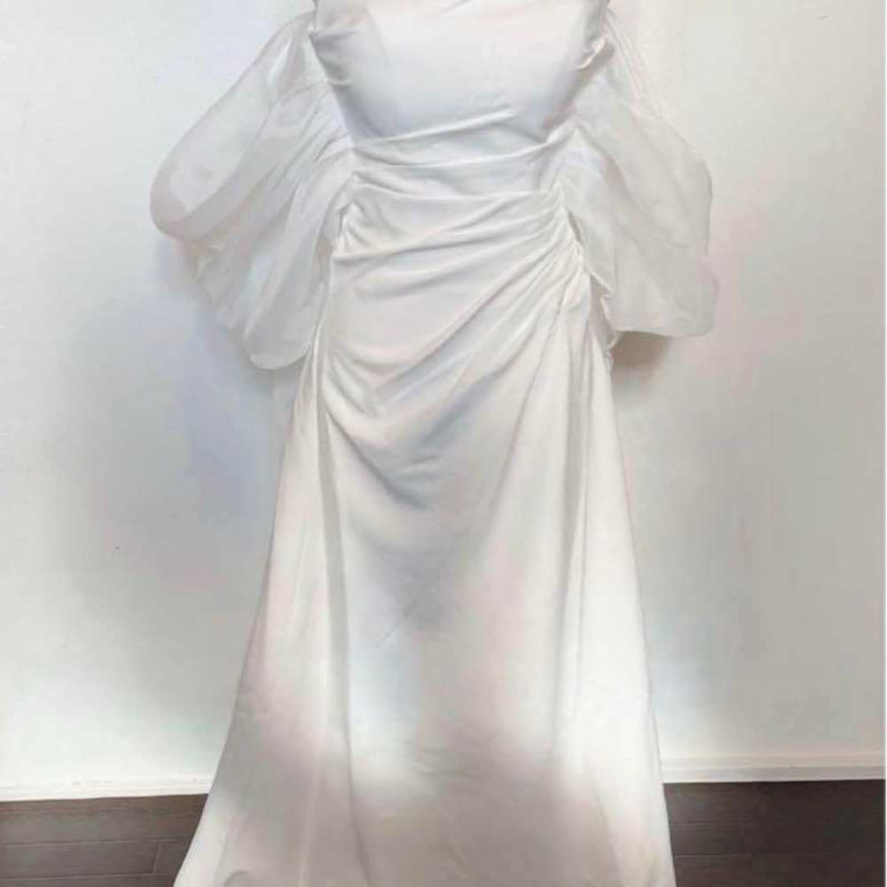 Strapless wedding dress, pre-shoot, after party - image 10