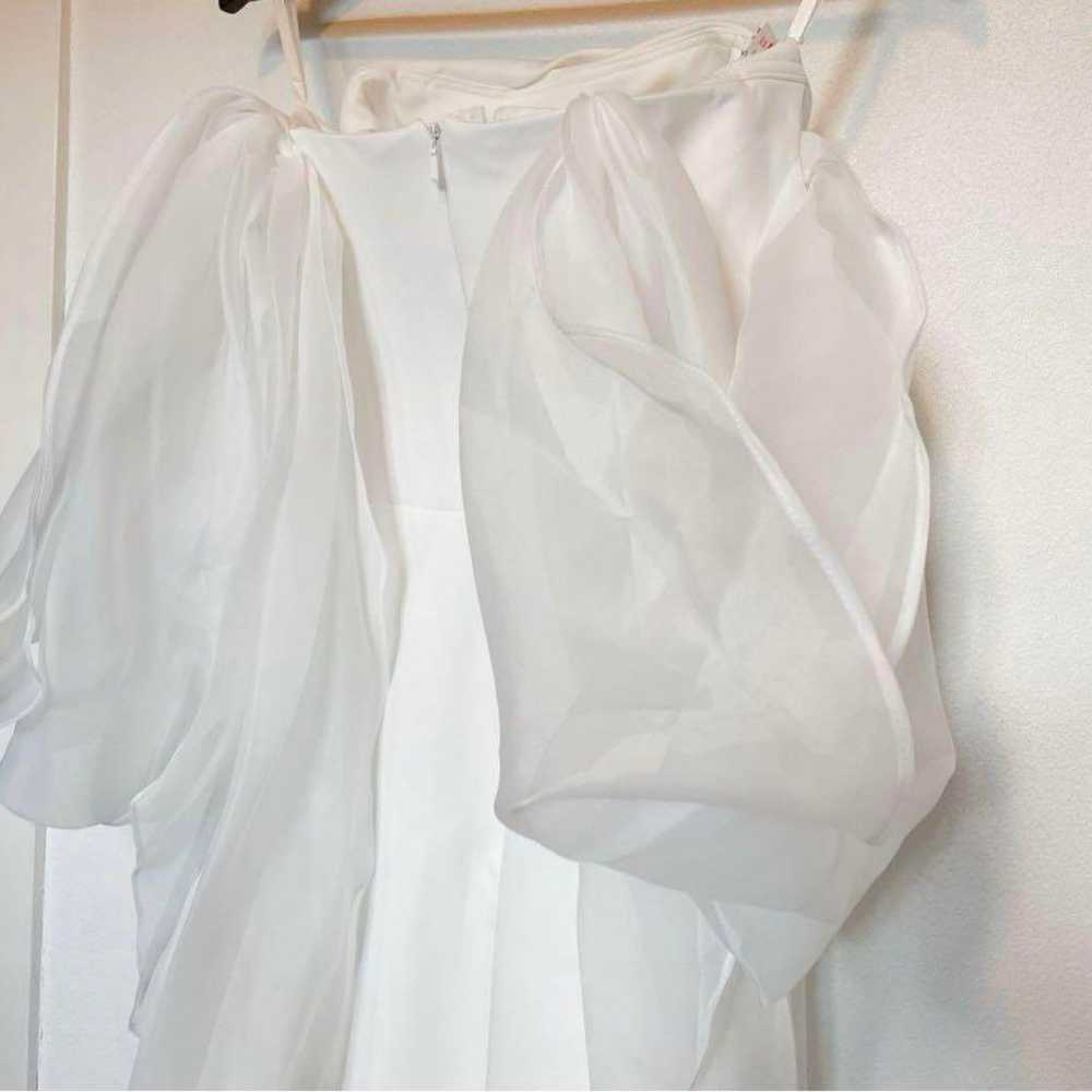 Strapless wedding dress, pre-shoot, after party - image 9