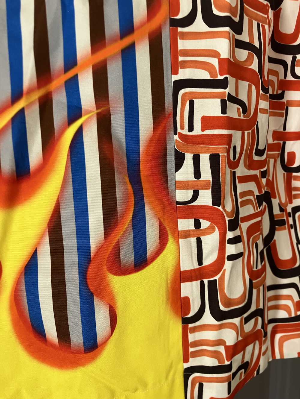 Prada Fall 18 Flame Print Double Match Camp Colla… - image 7