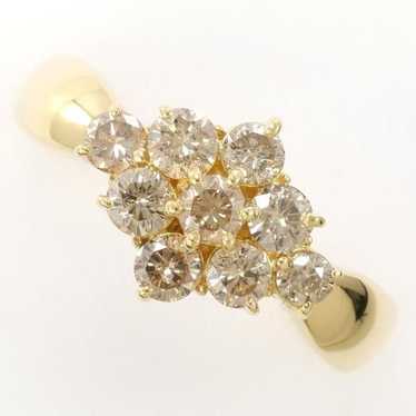 Other LuxUness K18 Yellow Gold Diamond Ring Metal 