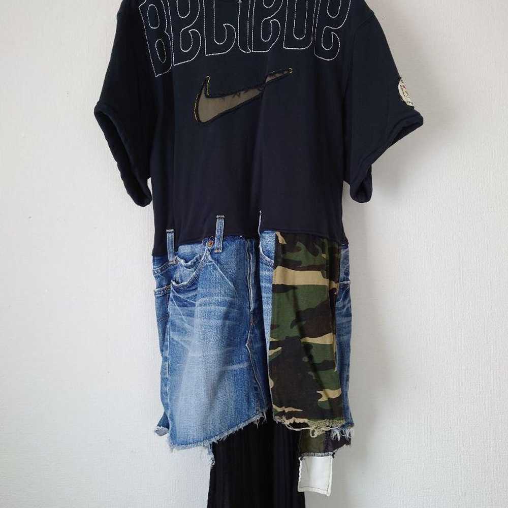 NIKE Vintage Remake Camouflage Denim Dress - image 1