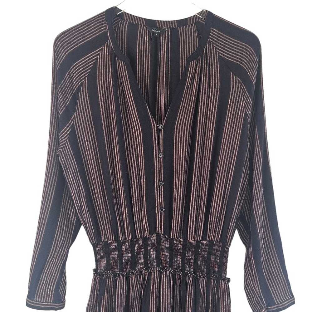 Rails Jasmine Mini Dress Midas Stripe Metallic Sm… - image 4