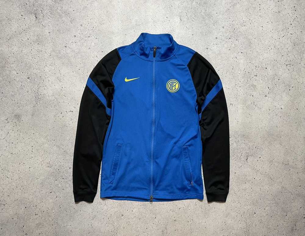 Nike × Soccer Jersey × Vintage Vintage Zip Footba… - image 1