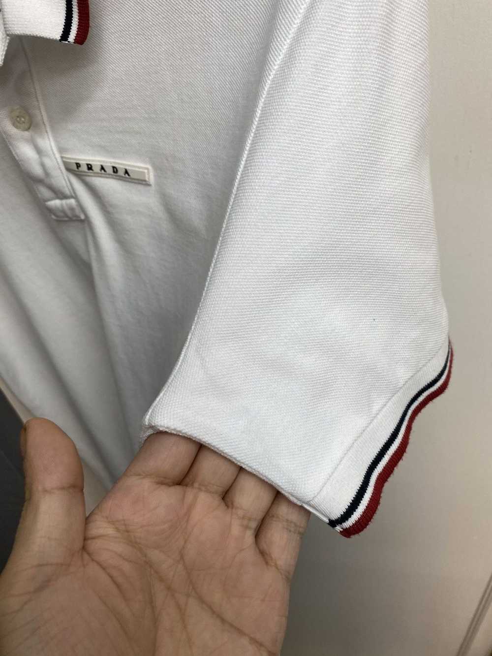 Designer × Prada Prada Men’s White Polo Tee Shirt… - image 3