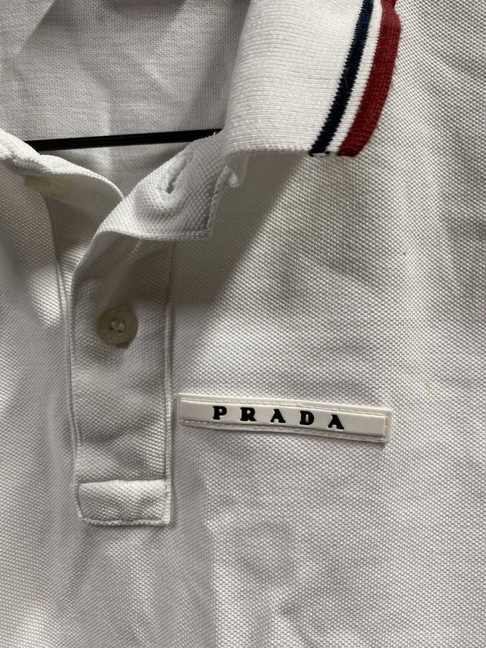 Designer × Prada Prada Men’s White Polo Tee Shirt… - image 7