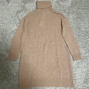 MaxMara Beige Turtleneck Knit Dress S - image 1