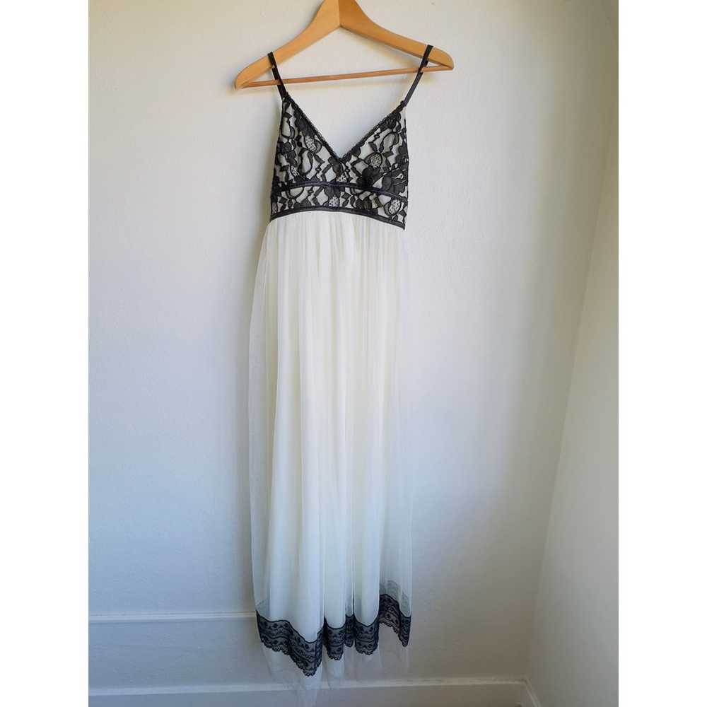 Jessica McClintock  Babydoll Maxi Dress Black Lac… - image 1