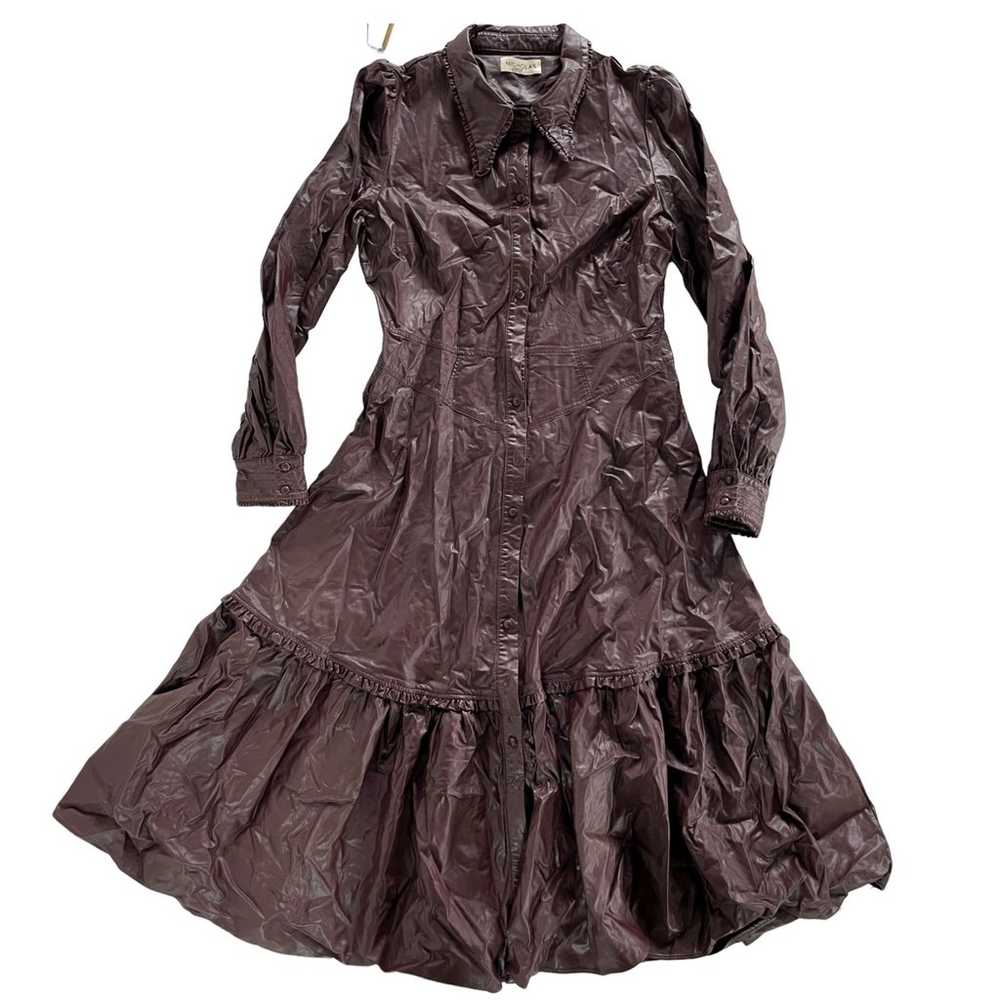 Nicholas Dress Womens 6 Larisa Brown Faux Leather… - image 2