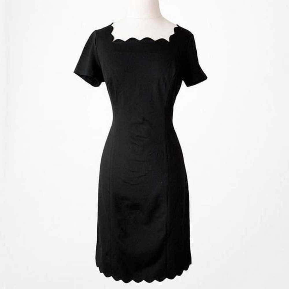 Talbots Black Short Sleeve Knee Length Knit Bodyc… - image 5