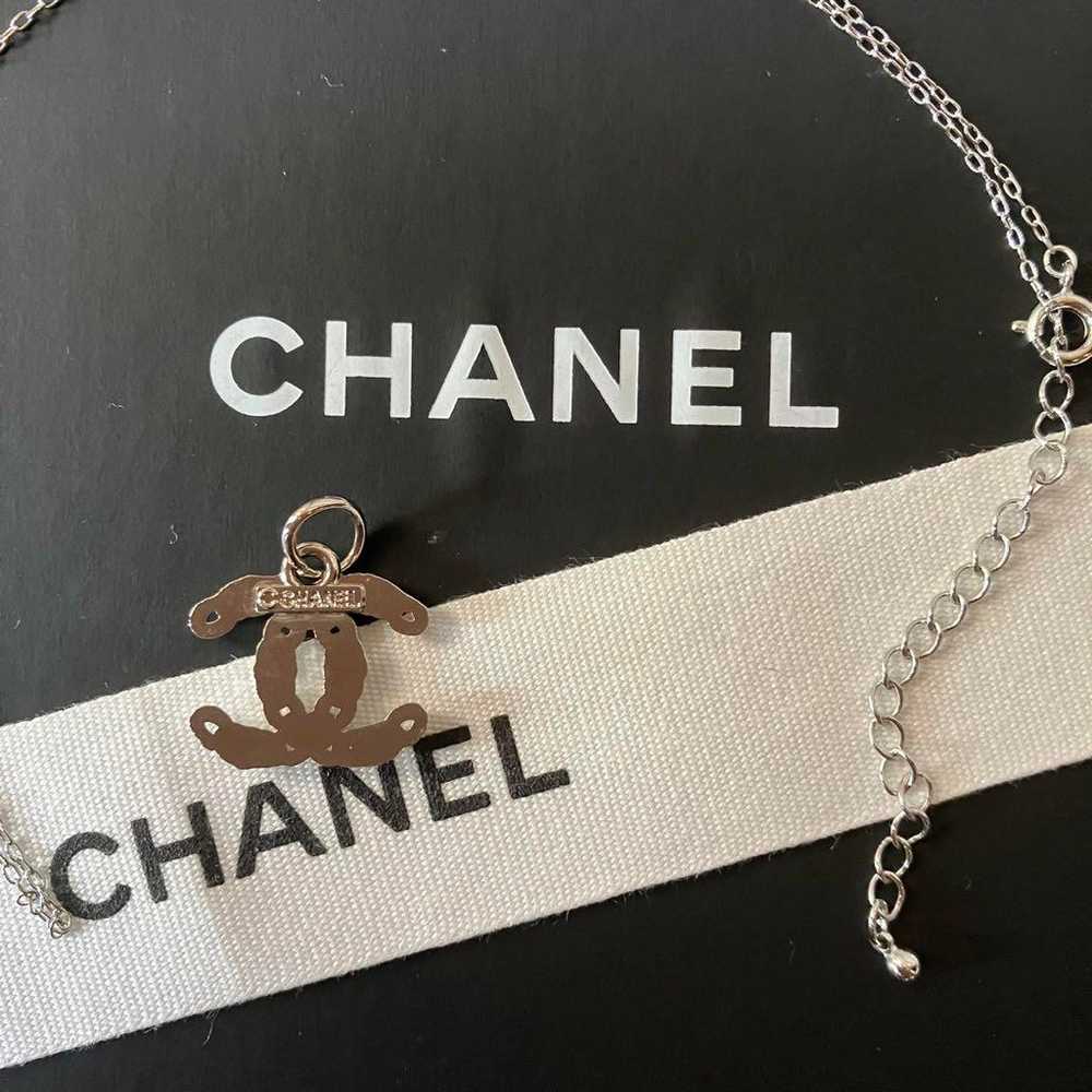 Vintage Button Charm with CHANEL Necklace - image 4