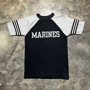 Vintage vintage 70s 80s usmc marines ringer tshirt