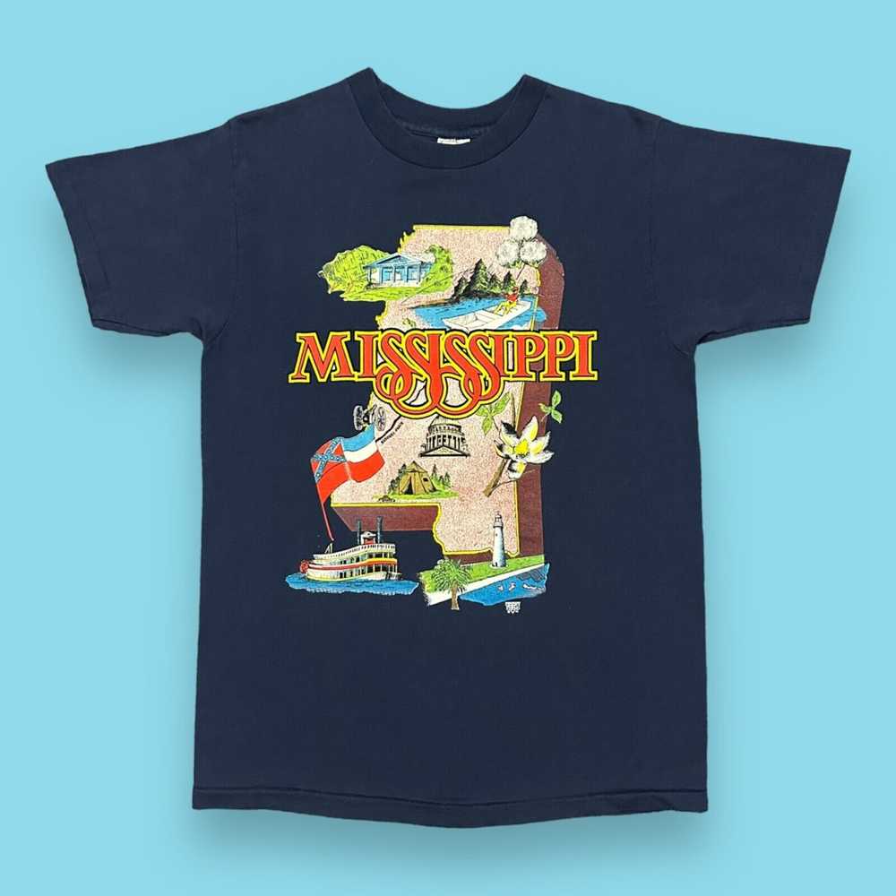 Delta × Tee Shirt × Vintage Vintage Mississippi S… - image 1