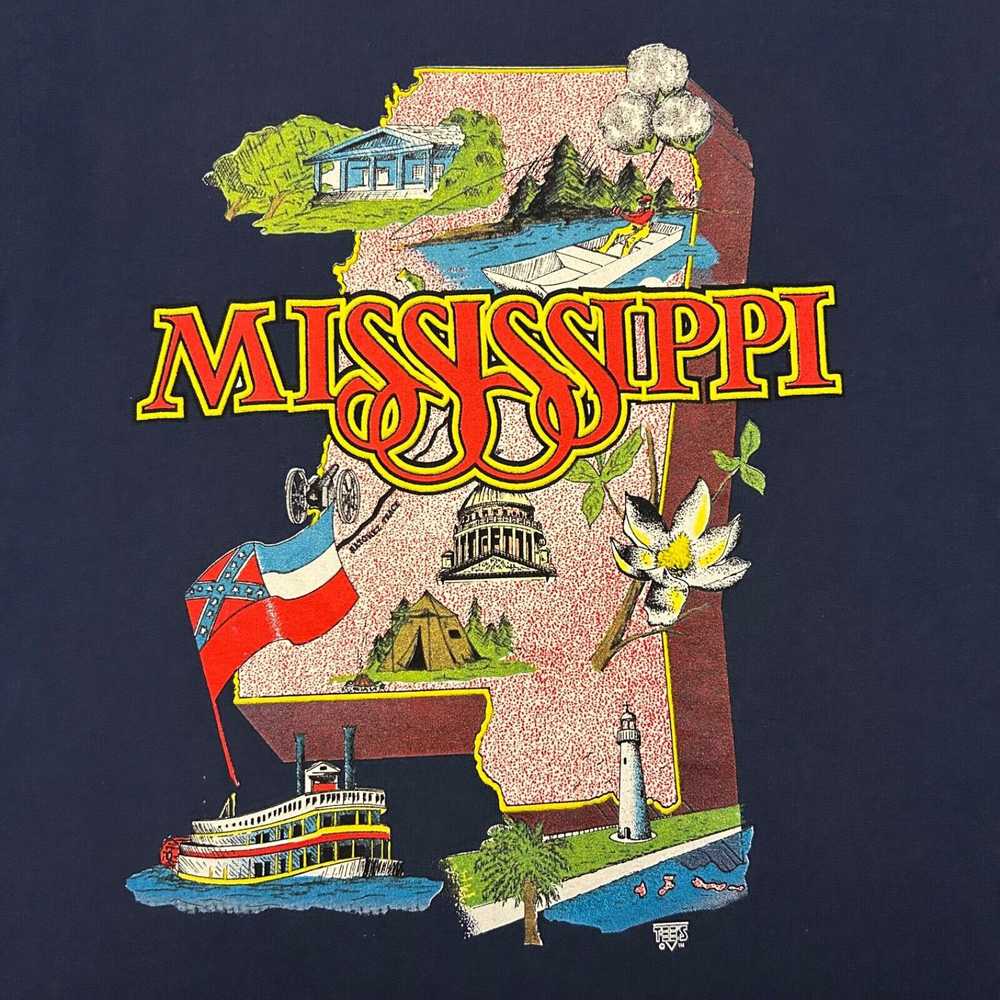 Delta × Tee Shirt × Vintage Vintage Mississippi S… - image 3