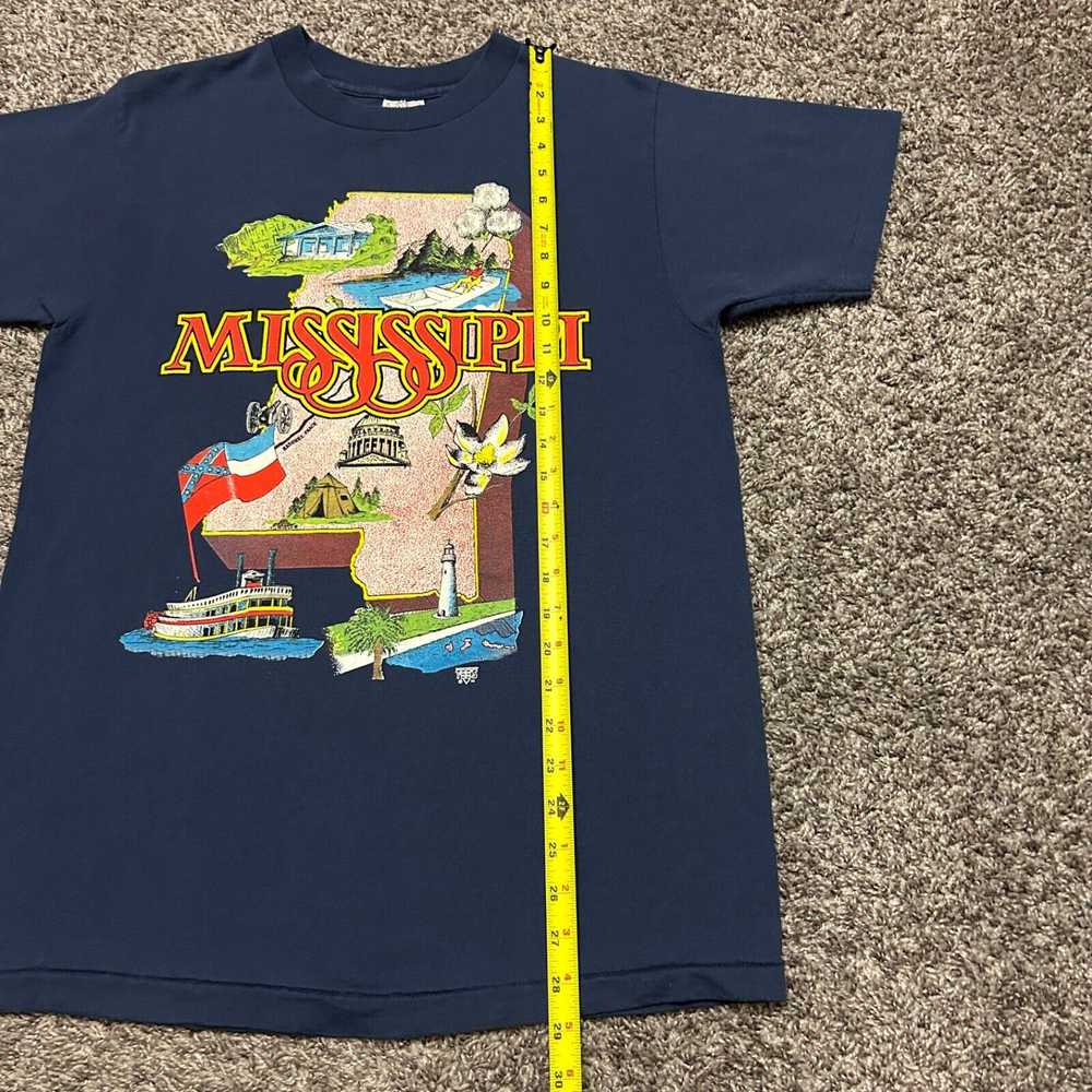 Delta × Tee Shirt × Vintage Vintage Mississippi S… - image 5