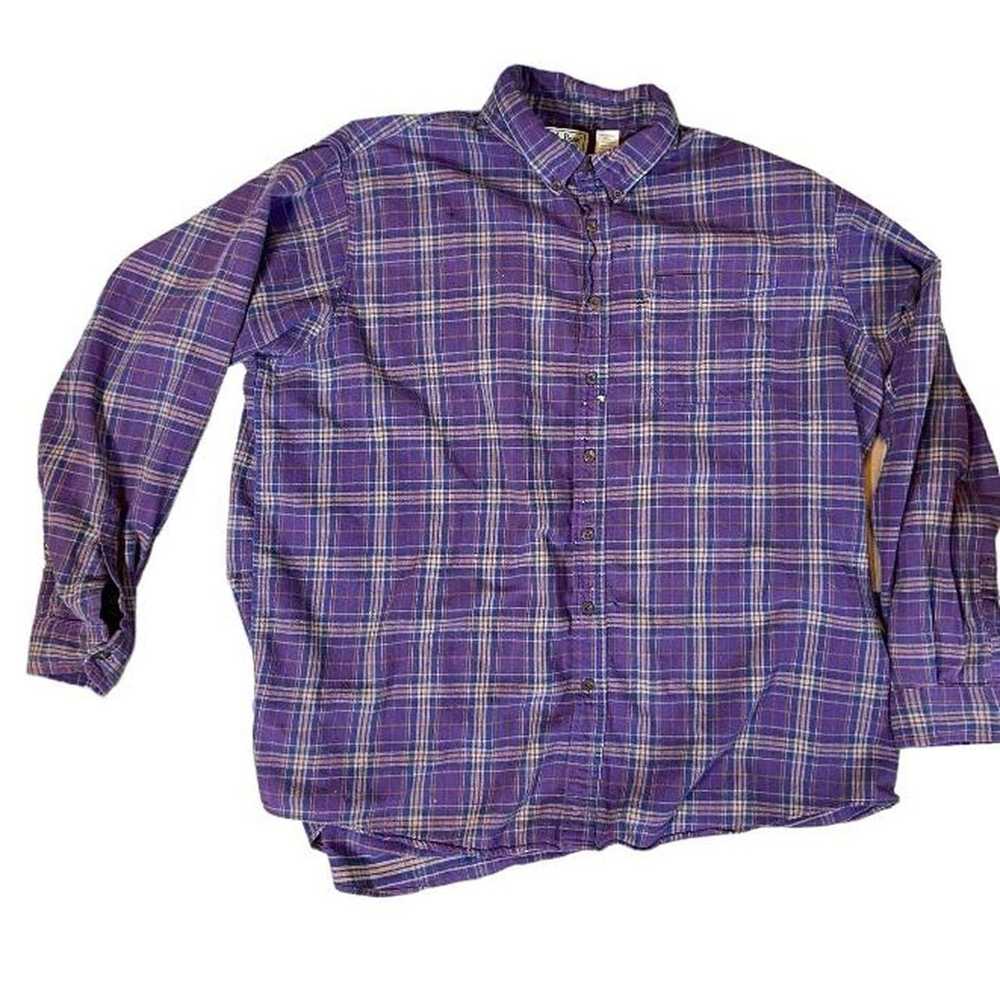 L.L. Bean 90s ll bean plaid button up shirt usa - image 1