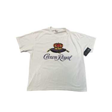 Hanes Vintage 90s Crown Royal Whiskey T-Shirt - image 1