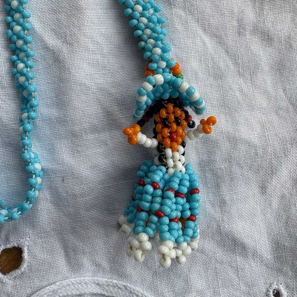 Vintage Native American Seed Bead Necklaces 3 cou… - image 2