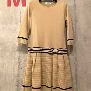 GALLERY VISCONTI Beige Knit Dress