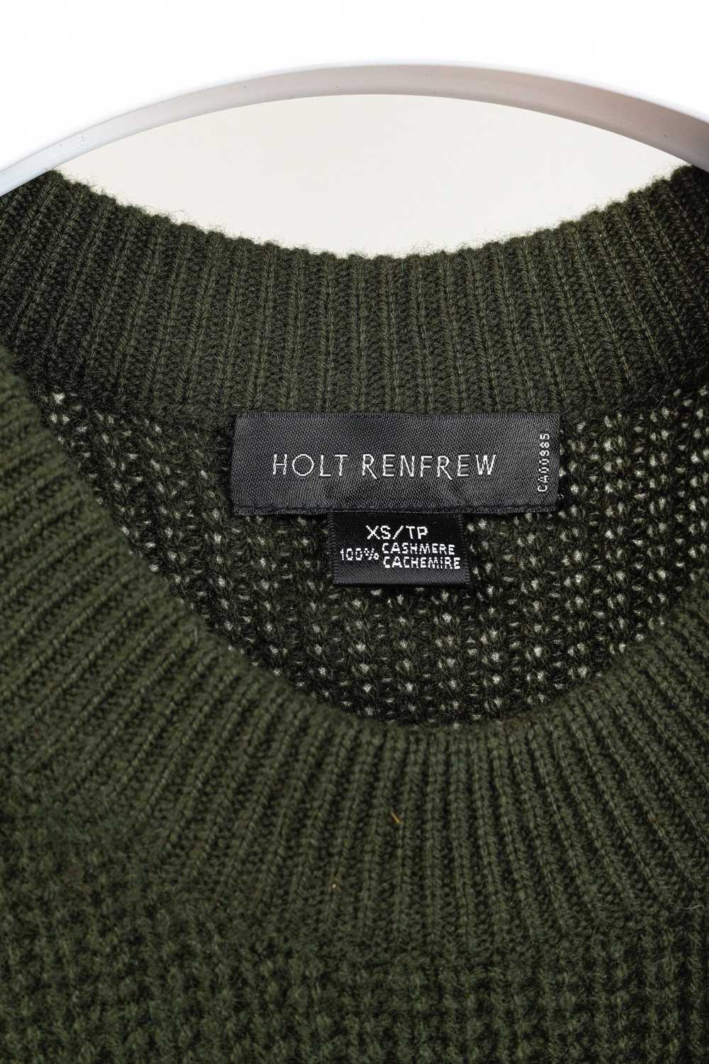 Holt Renfrew Holt Renfrew Green Cashmere Side-Zip… - image 4