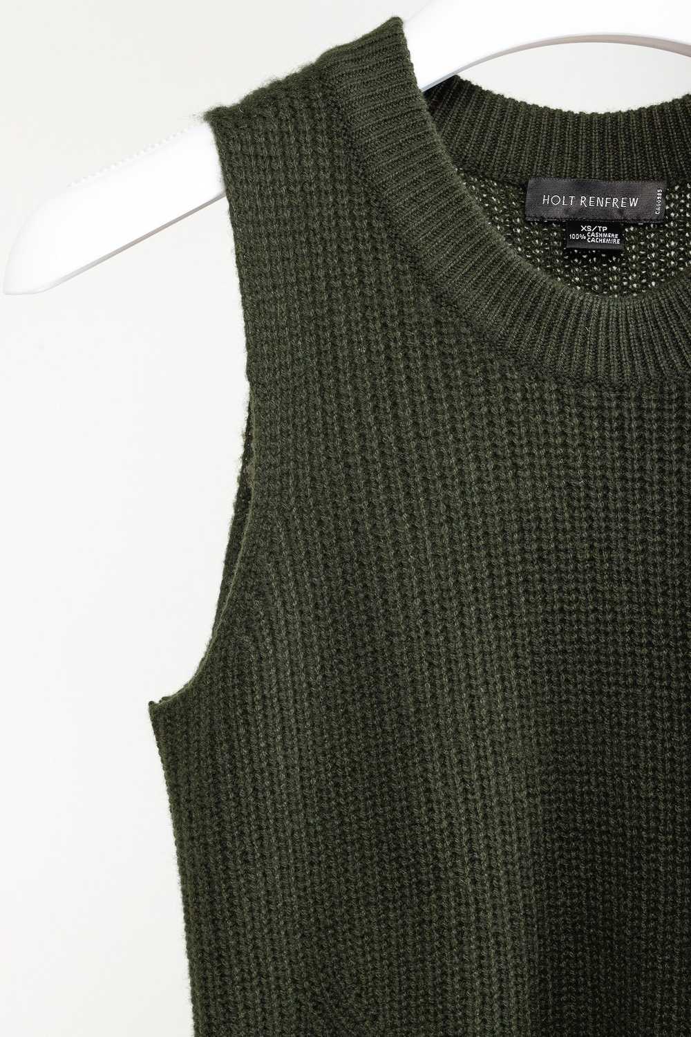 Holt Renfrew Holt Renfrew Green Cashmere Side-Zip… - image 5