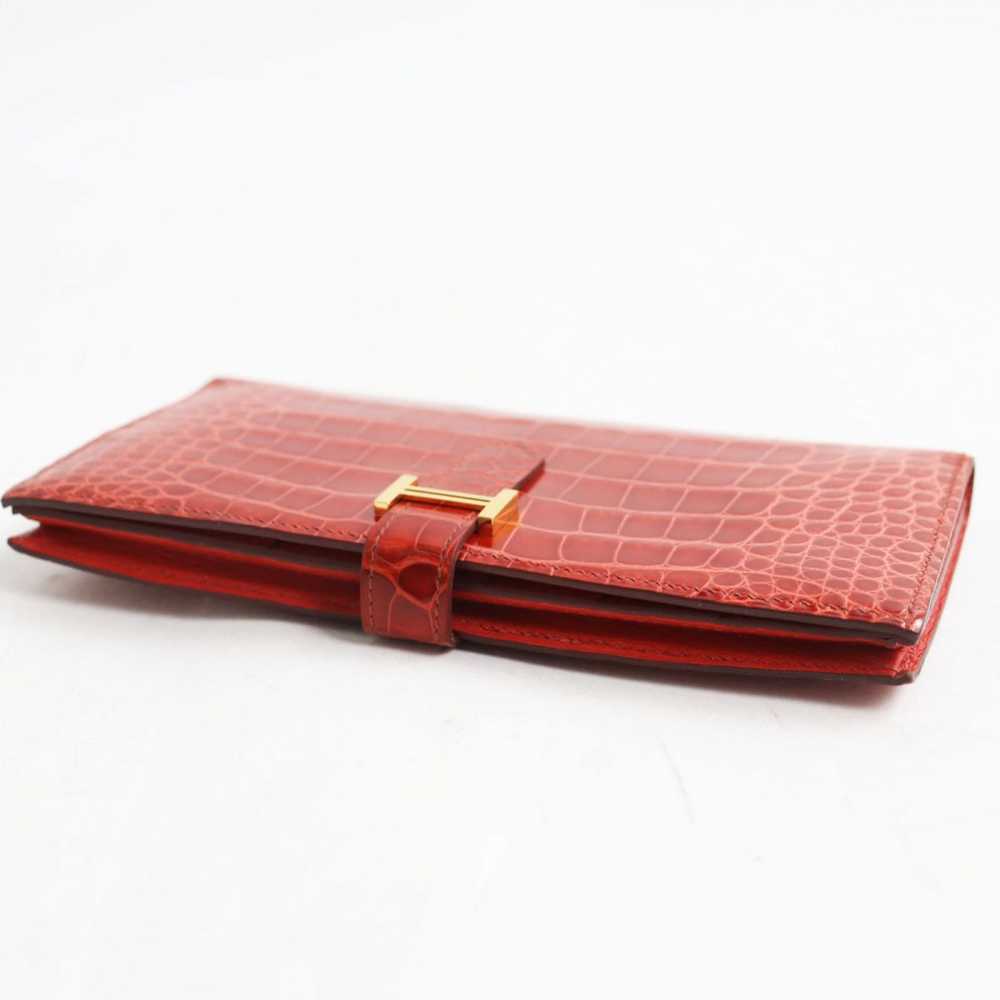 Hermes Hermes Hermes Bearn Alligator Bifold Walle… - image 4