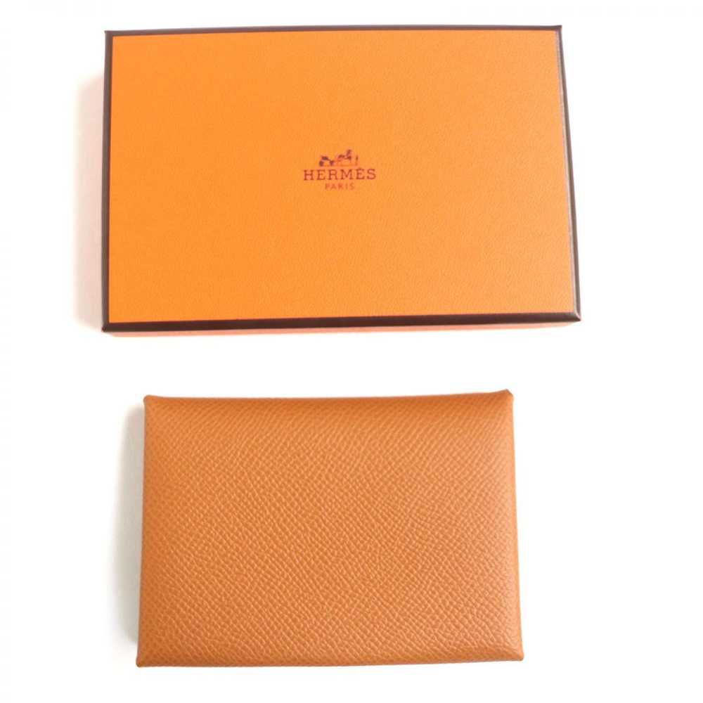 Hermes Hermes Hermes Calvi Duo Verso Leather Card… - image 2