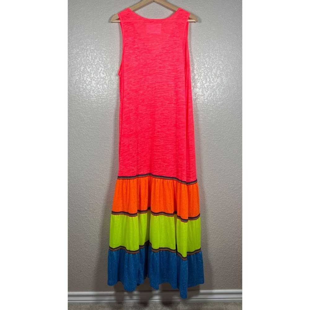 Pitusa Tiered Maxi Dress Womens Standard Rainbow … - image 5