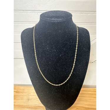 Gold toned 925 sterling silver chain necklace