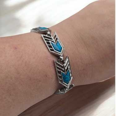 Sarah Coventry Vintage "Inca" Turquoise & Silver B