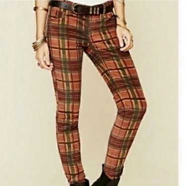 Free People Free People Vintage Plaid Corduroy Ski