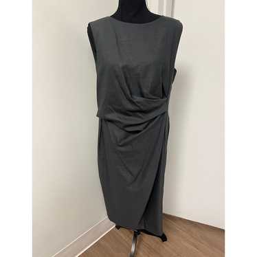 Max Mara Gray Midi Dress Sz 16