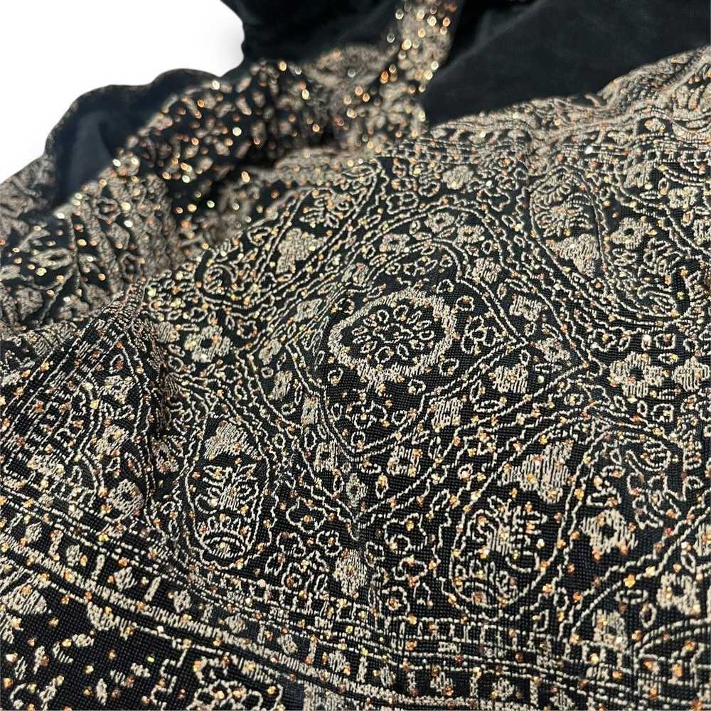 Vintage Vintage Onyx Nite glitter 2 piece blouse … - image 7