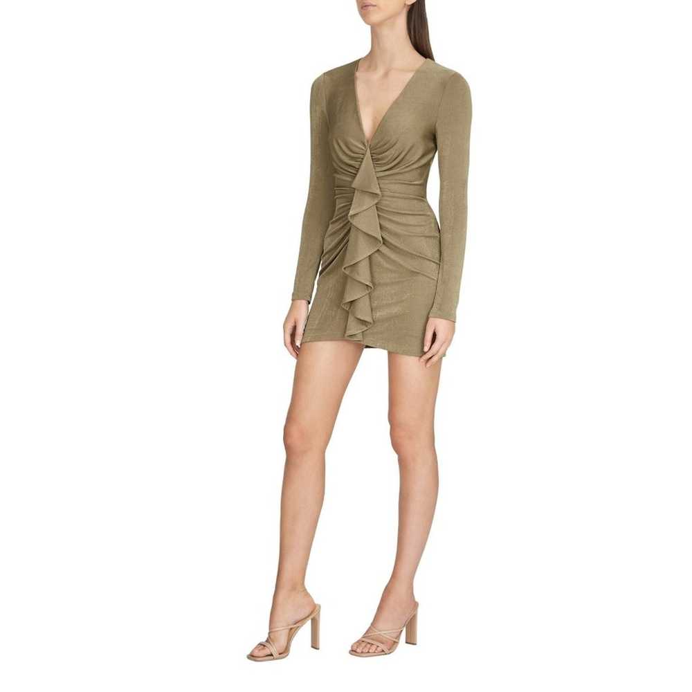 Significant Other Katie Mini Dress Dark Olive US … - image 1