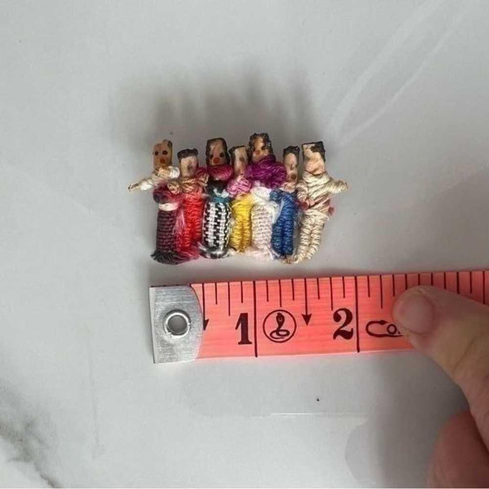 Vintage Handmade Worry Dolls Post Earrings and Wo… - image 2