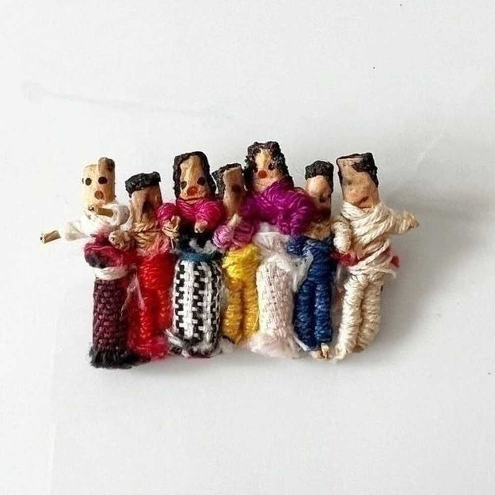 Vintage Handmade Worry Dolls Post Earrings and Wo… - image 3