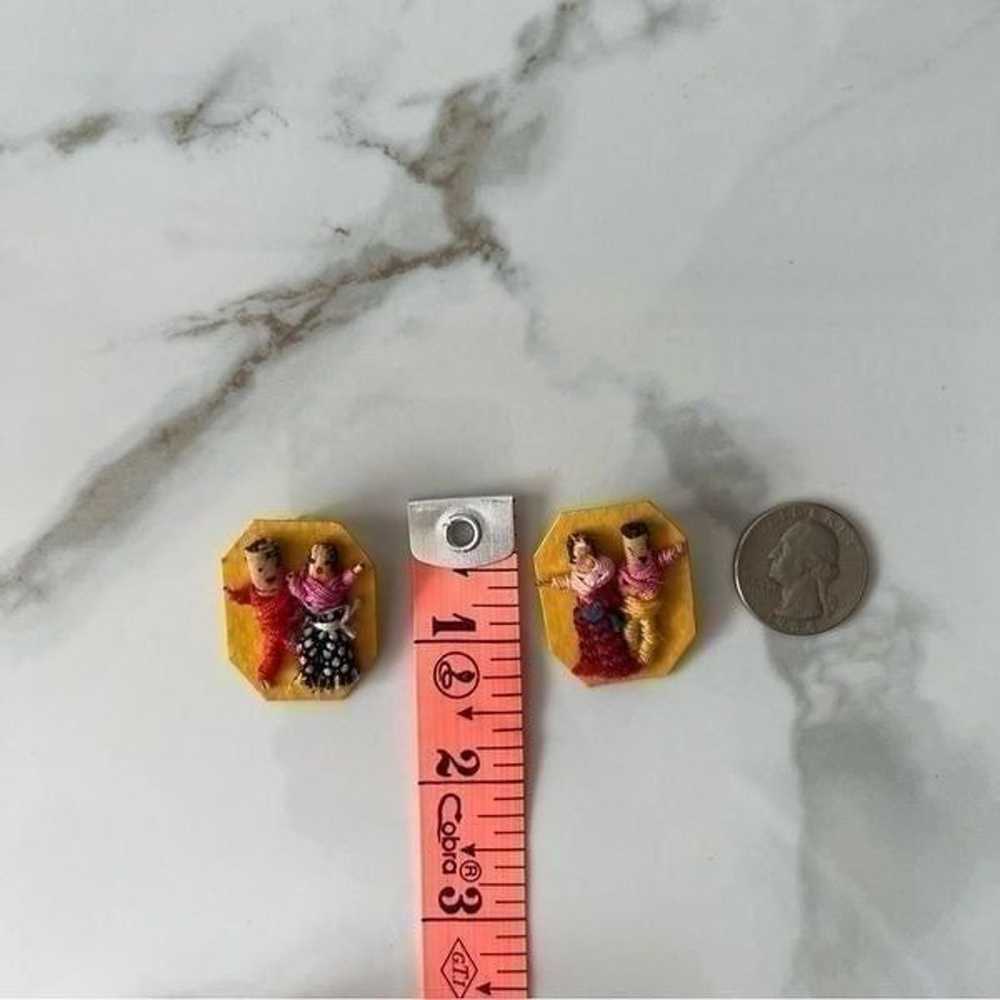 Vintage Handmade Worry Dolls Post Earrings and Wo… - image 7