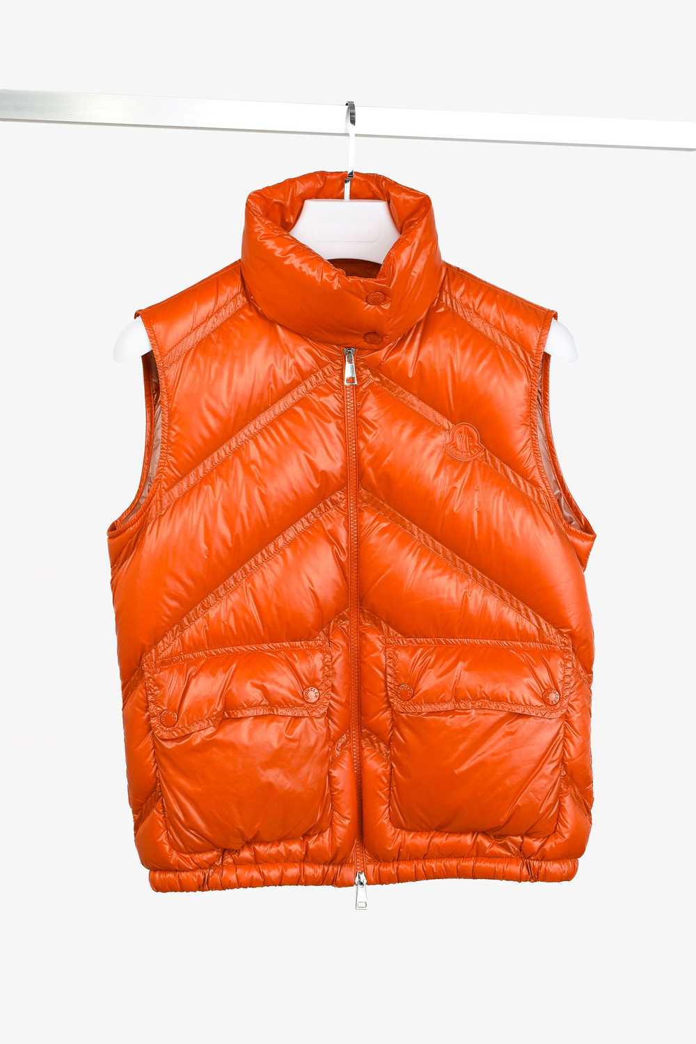 Moncler Moncler Hossegor Orange Down Puffer Vest - image 1