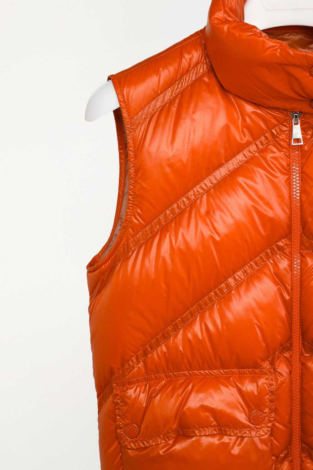 Moncler Moncler Hossegor Orange Down Puffer Vest - image 9