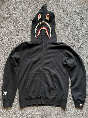 Bape Glow in the dark black shark hoodie