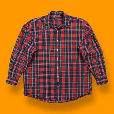 Gant × Streetwear × Vintage Vintage Plaid Shirt L… - image 1