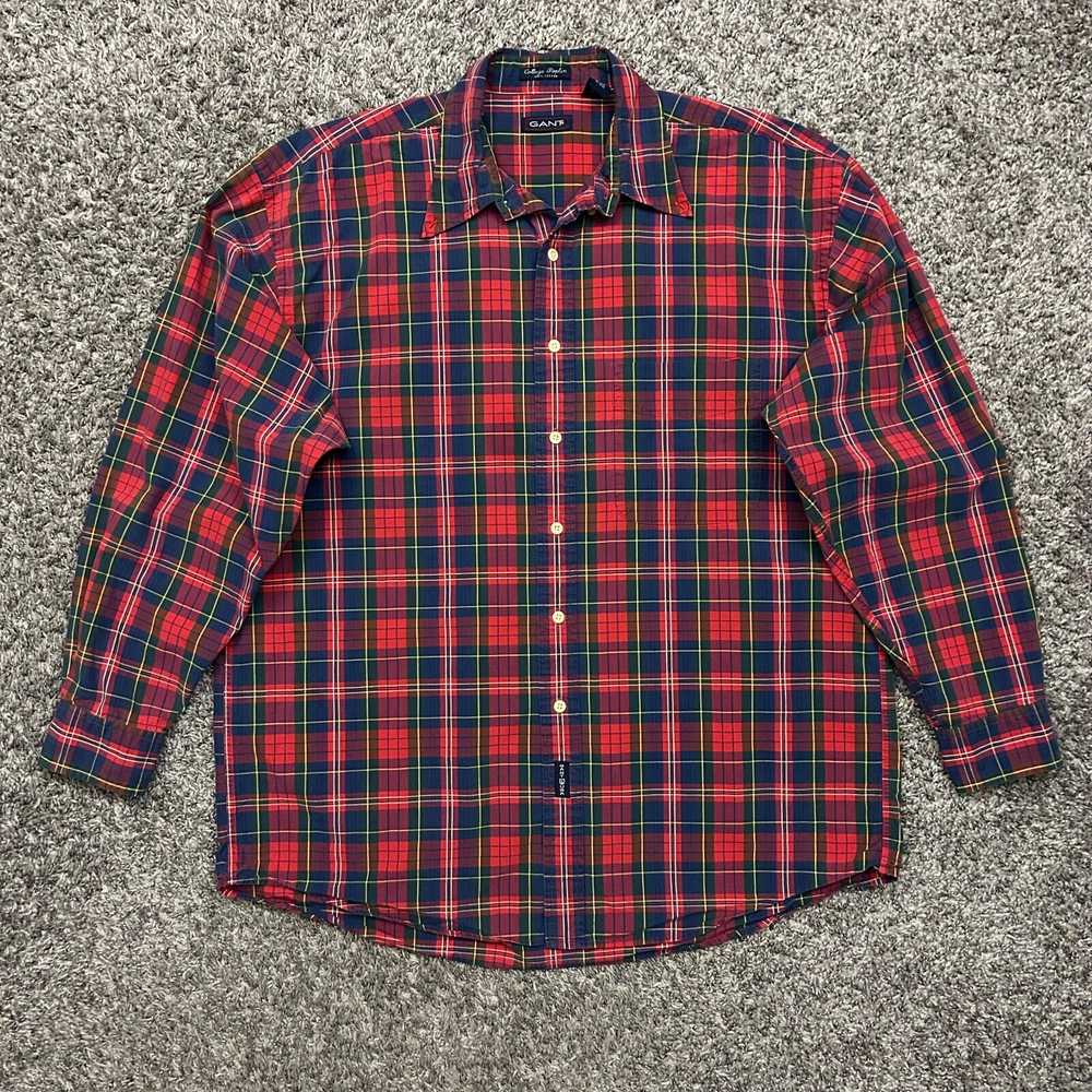 Gant × Streetwear × Vintage Vintage Plaid Shirt L… - image 3